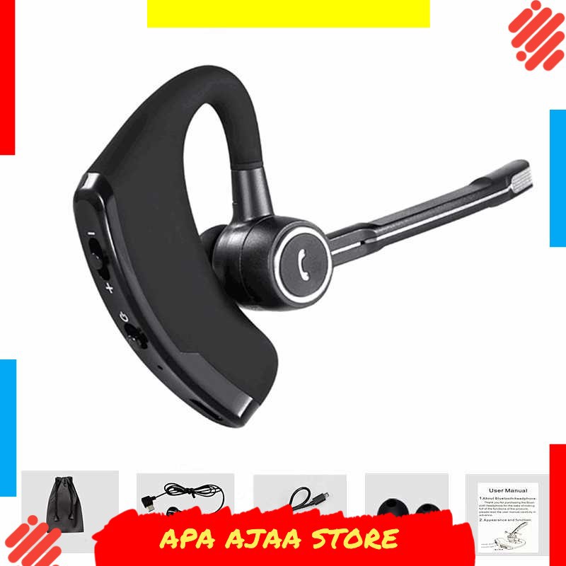 Best Seller ! Wireless Headset Bluetooth V4.1 dengan Mic - V8S