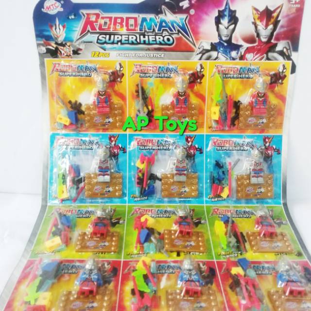 1 Pack 3 pcs Lego ultraman Roboman / Ultramen