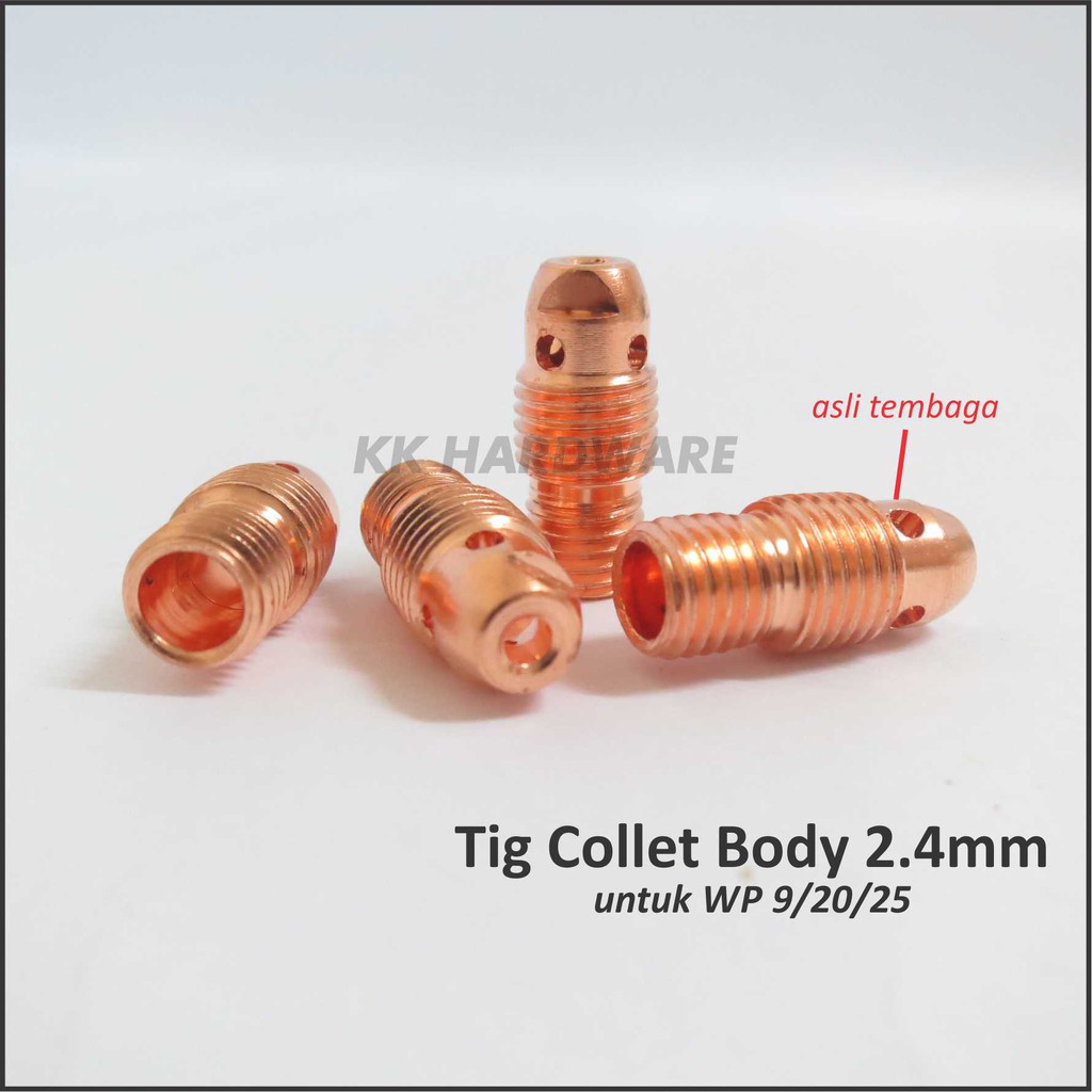 Tig Collet Body 2.4mm Argon Torch WP9 WP20 WP25/Las Tig/Stang Argon/Tang Las Argon