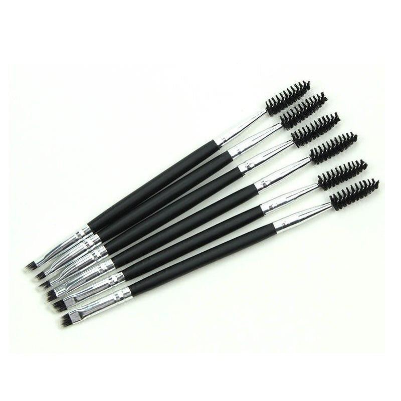 Kuas Bulu Mata Alis Makeup Brush 2In1 Eyebrow Brush Eyelash Spoolie Sikat Sisir Maskara Wand Serbaguna