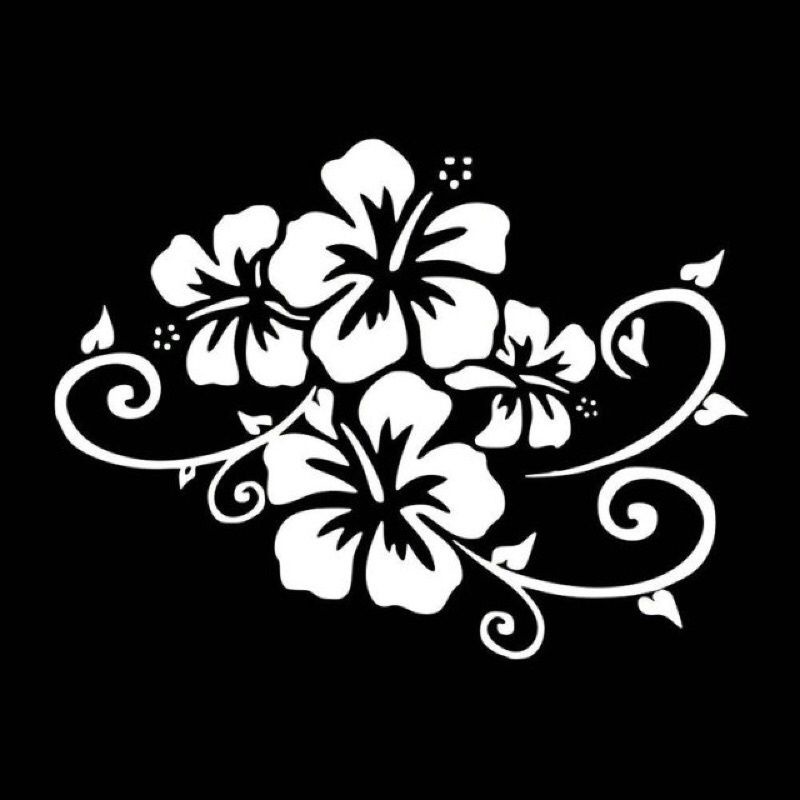 Sticker cutting sticker mobil/montor motif bunga