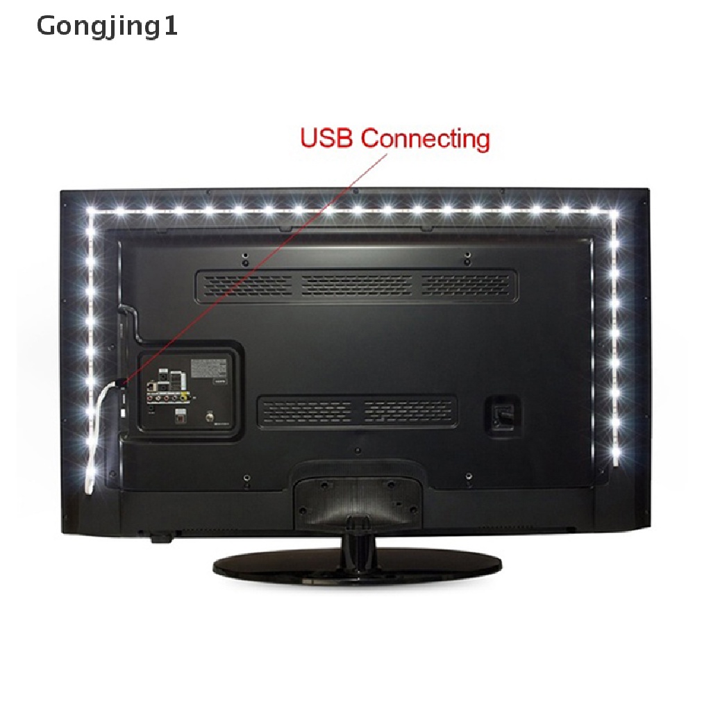 Gongjing1 Lampu Strip LED 5V Dengan Port USB Untuk Dekorasi TV