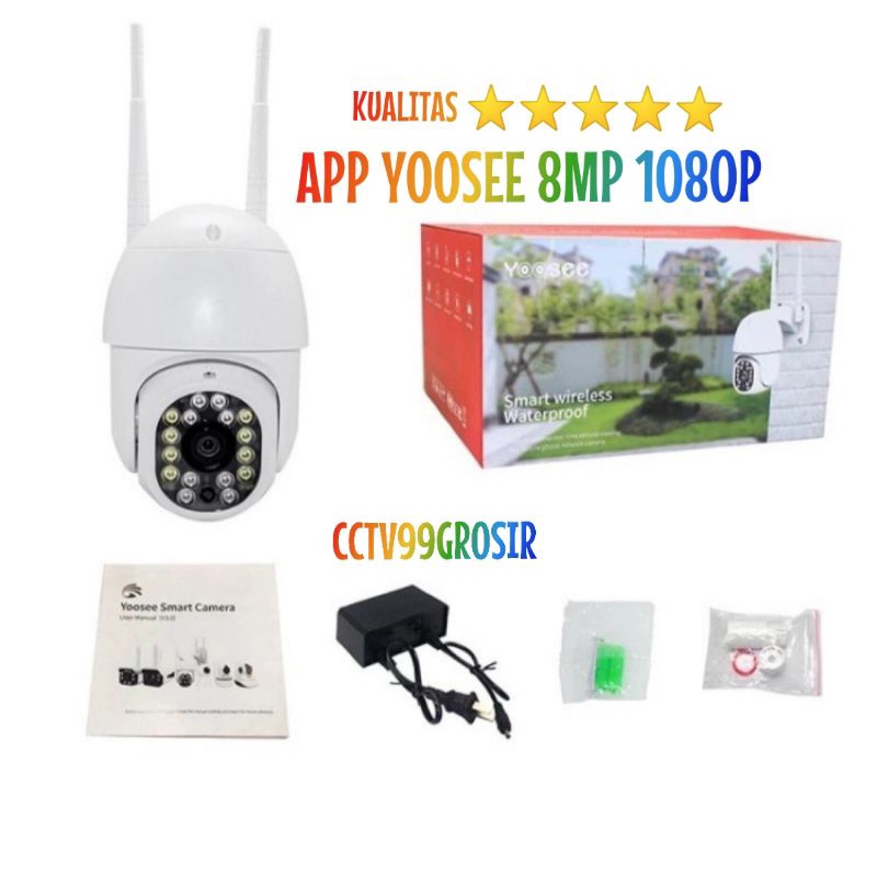 New IP CAMERA WIRELESS PTZ YOOSEE 8MP FULL HD Wifi Cctv Ip Camera PTZ