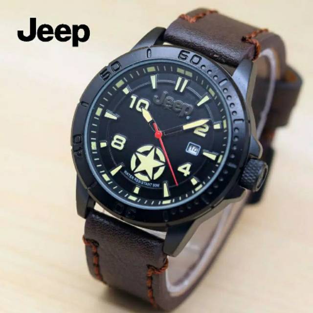 JAM TANGAN PRIA JEEP KULIT SPORTY