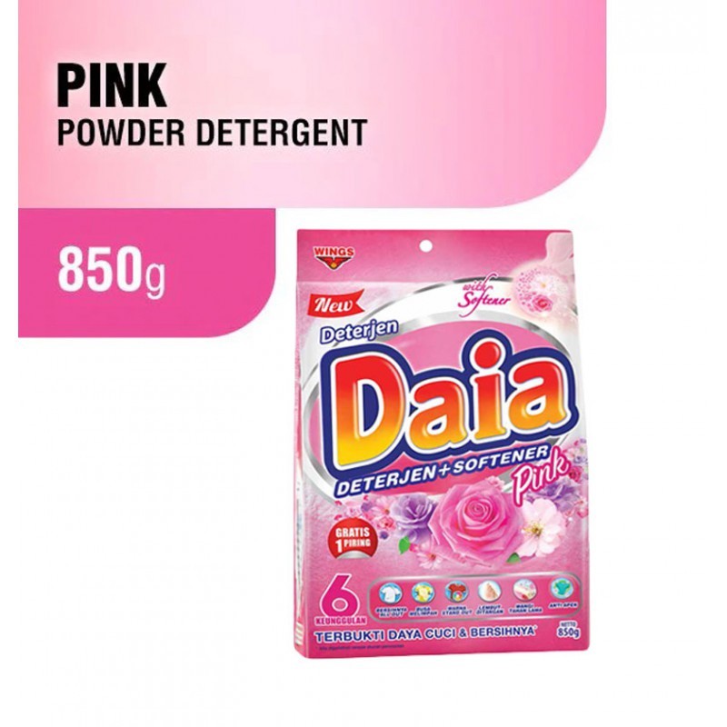 Deterjen Sabun Cuci Baju Bubuk Dan Softener Daia 850 gr 137