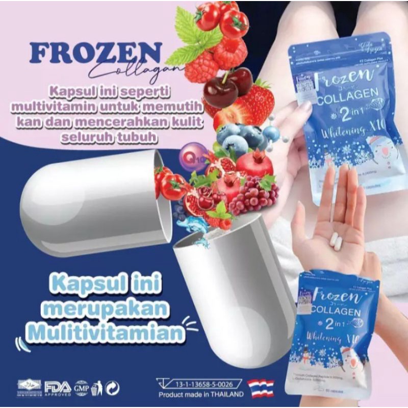 {COD~ORI BARCODE} FROZEN COLLAGEN 2in1 10X WHITENING 60 CAPSULE