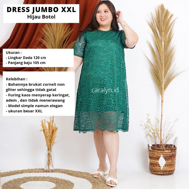 DRESS BRUKAT BIGSIZEDRESS BRUKAT JUMBO