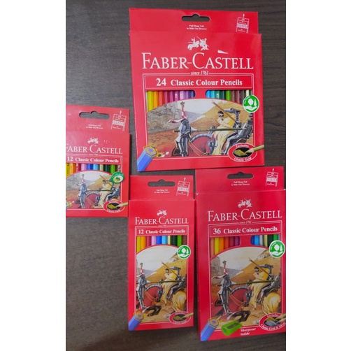 

Pensil warna faber castell color pencils 12 warna panjang, 12 warna pendek, 24 warna panjang, 36 warna panjang