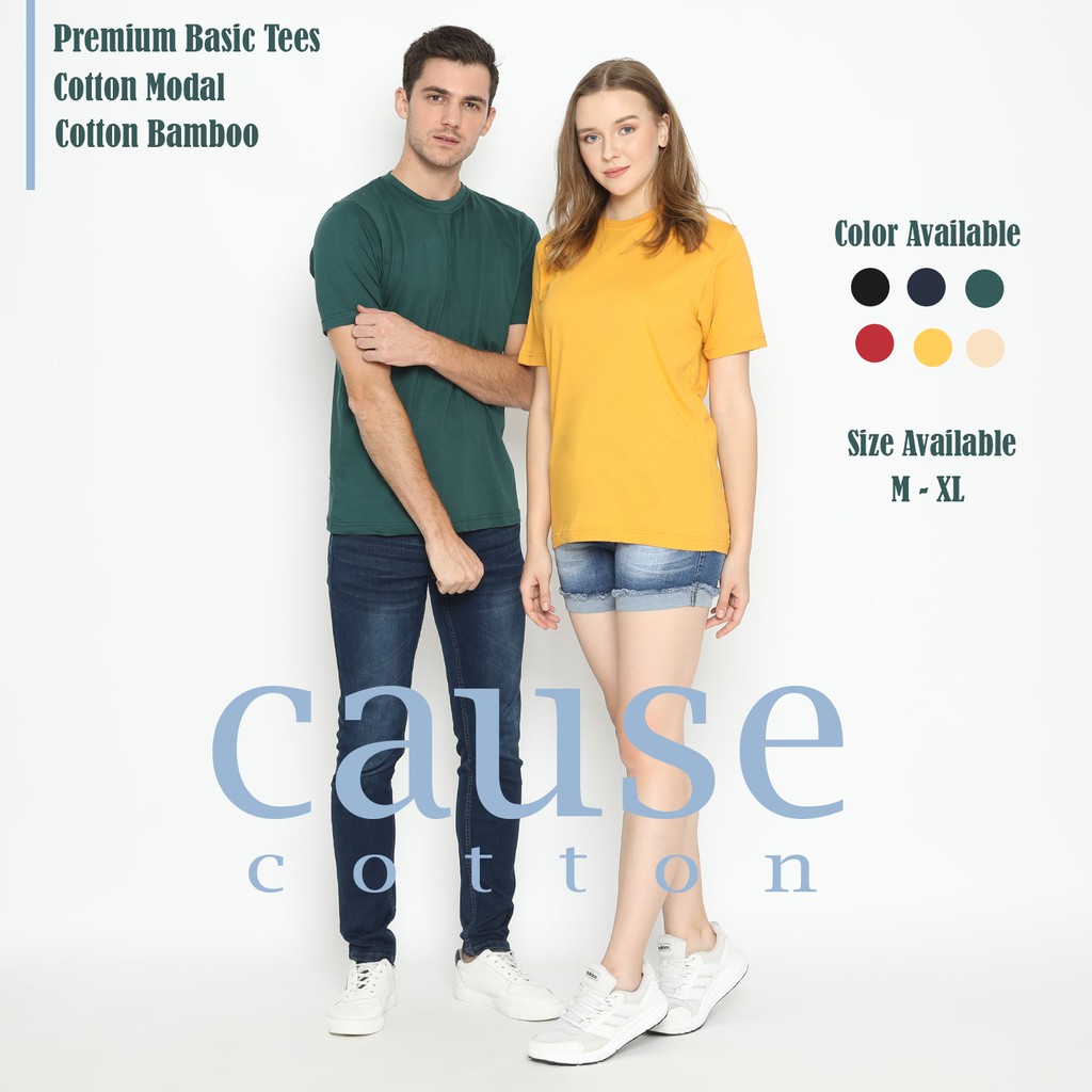 Kaos Polos Premium Cotton Modal (Katun Modal) - Promo