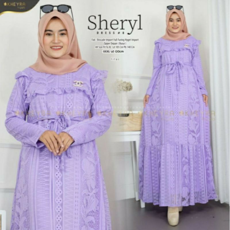 Gamis Ungu / Purple / Lilac / Lavender / Violet by KHEYRA HIJAB