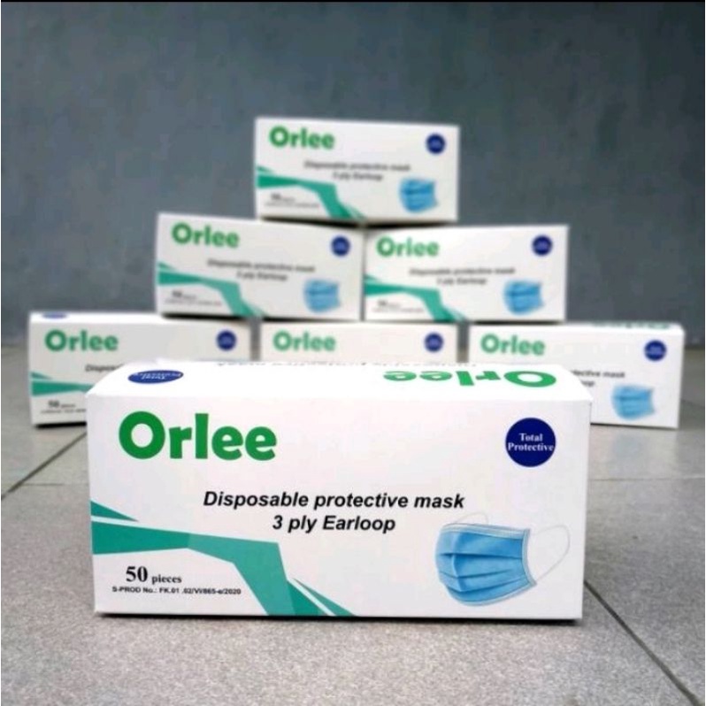 MASKER ORLEE MASKER EARLOOP ORLEE MURAH MASKER EARLOOP BIRU