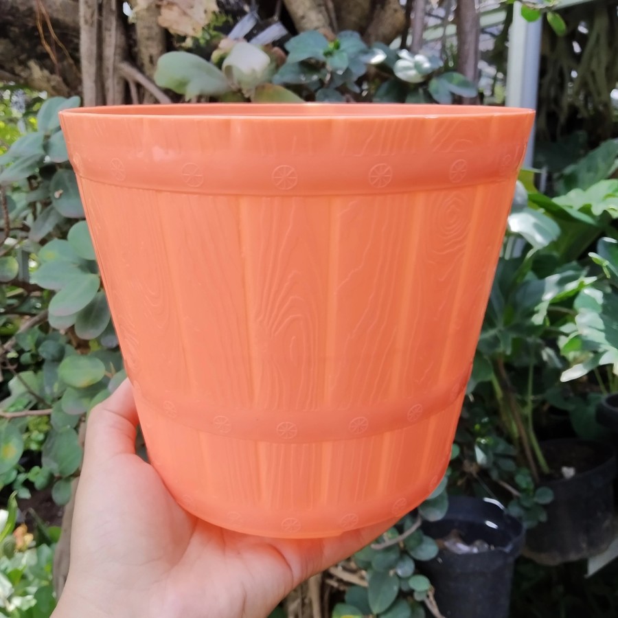Pot Bunga Alexish 101 Orange 20 / Pot Tanaman Plastik
