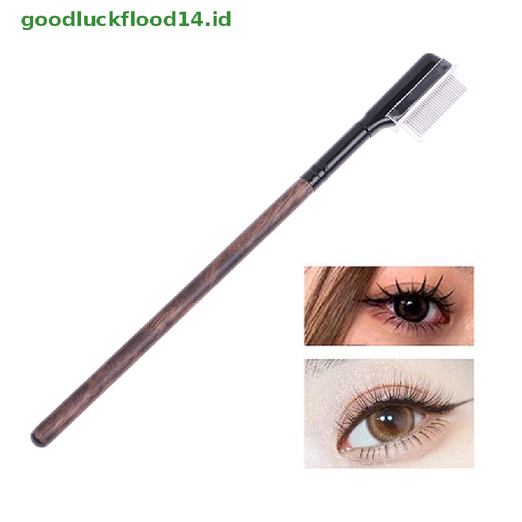 (GOOGFOUR) 1pc Brush Sisir Metal Untuk Alis / Bulu Mata Palsu