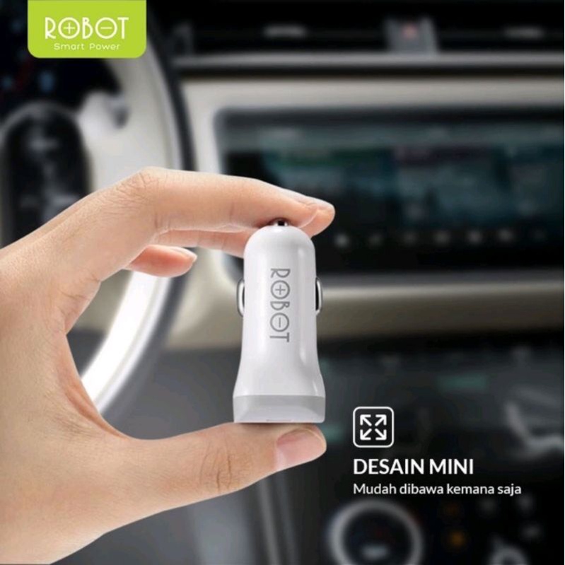 CHARGER MOBIL ROBOT RT-C06 CAR CHARGER - GARANSI RESMI 1 TAHUN