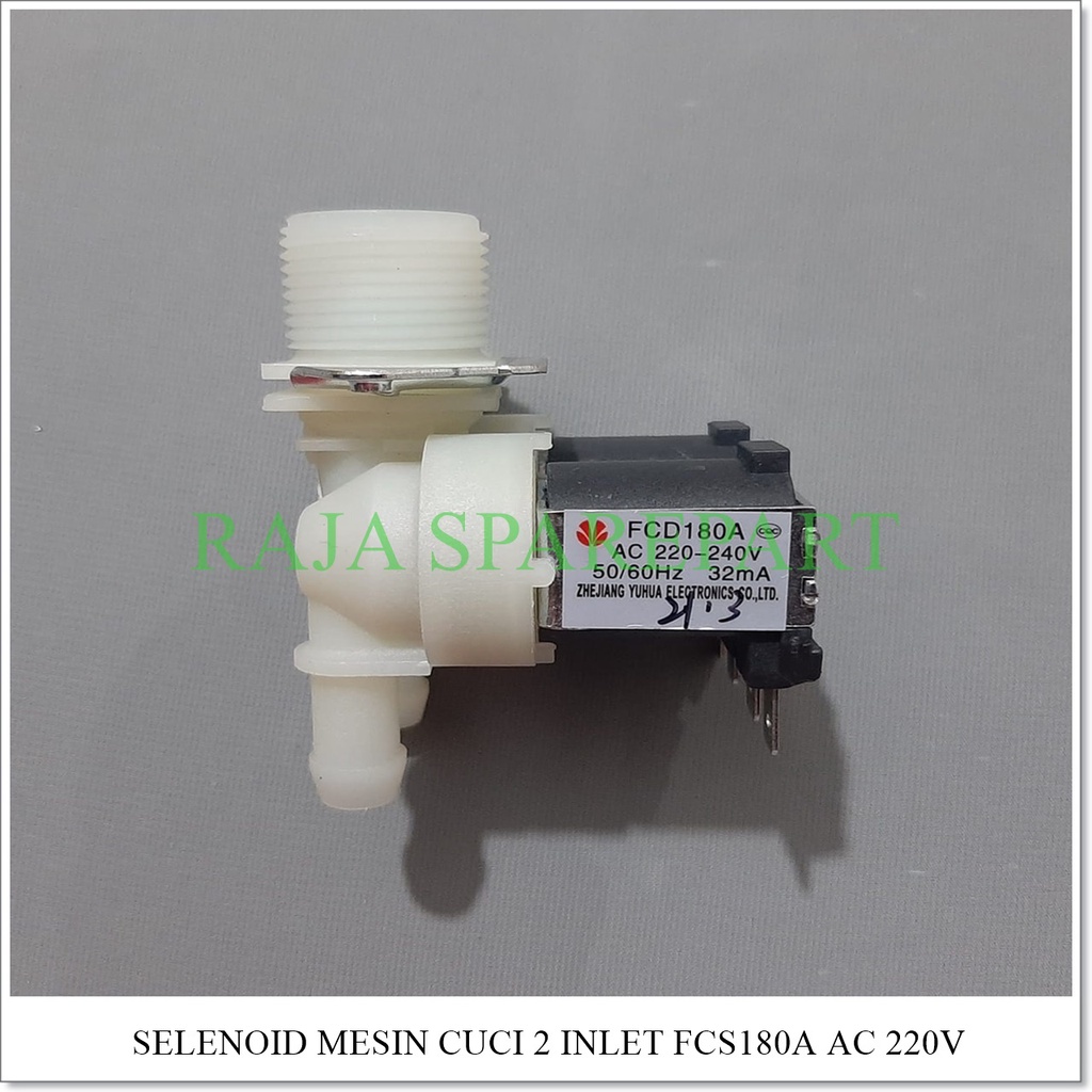 Selenoid / Water Inlet Mesin Cuci INLET DOUBLE FCS180A (AC 220V)