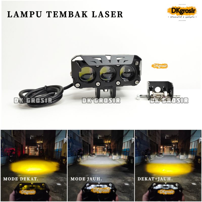 Jual Lampu Tembak Sql Mata Laser Led Plus Kipas Pendingin Motorcycle External Spotlight High