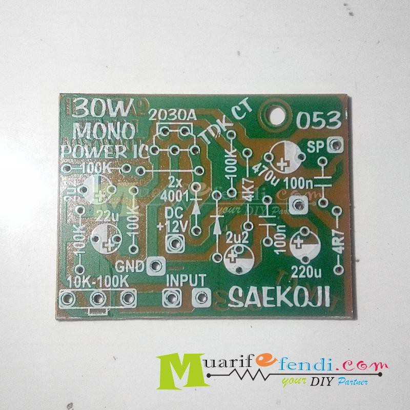 PCB Power Amplifier 30Watt ic 2030A