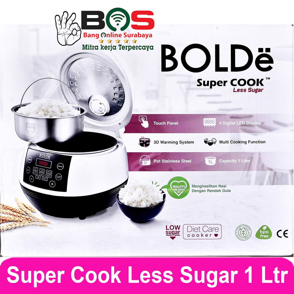 Rice Cooker Digital Magic Com Bolde Super Cook Bolde Less Sugar 1 Liter