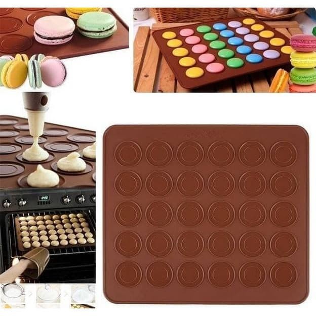 Silicone Macaron Baking Mat Heat Resistant Tahan Panas Oven Kue Kering