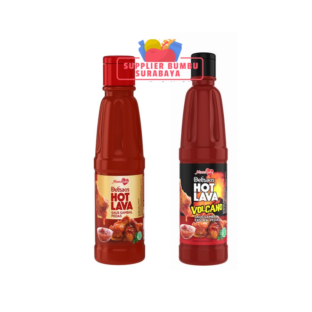 MamaSuka Delisaos Hot Lava Volcano Sauce Halal 130ml