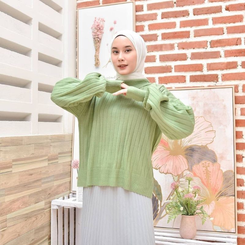 RAJUT-JOVANKA RAJUT OVERSIZE /TURTLENECK KNITWEAR ARSYILLA