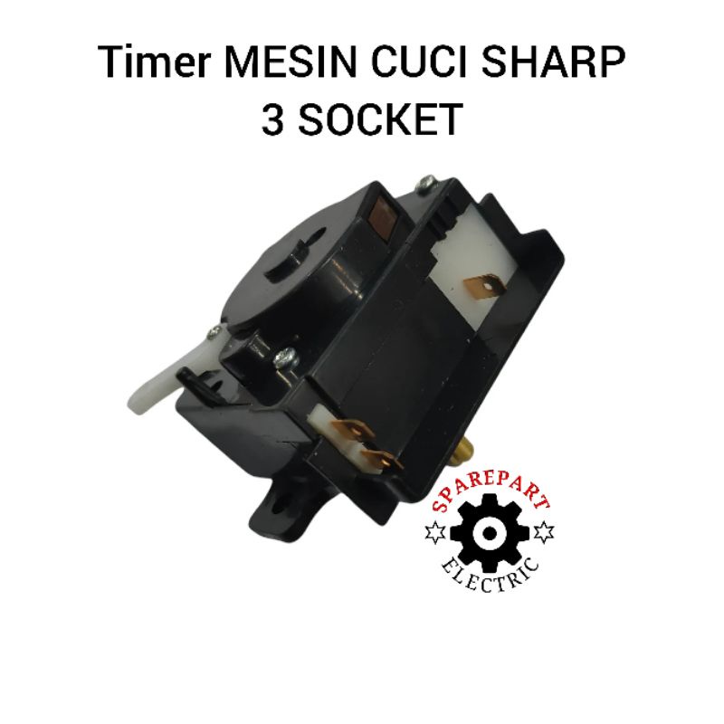 TIMER WASH MESIN CUCI SHARP 2TABUNG MODEL 3 SOCKET