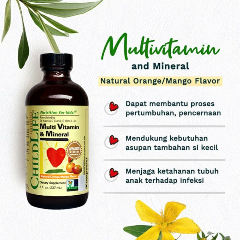 Childlife Multi Vitamin &amp; Mineral 100% original