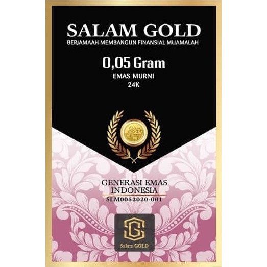 0,05 Gram Salam Gold/Logam Mulia Terbaru