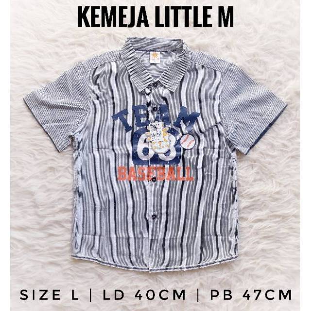 KEMEJA ANAK LITTLE M WITH TAG