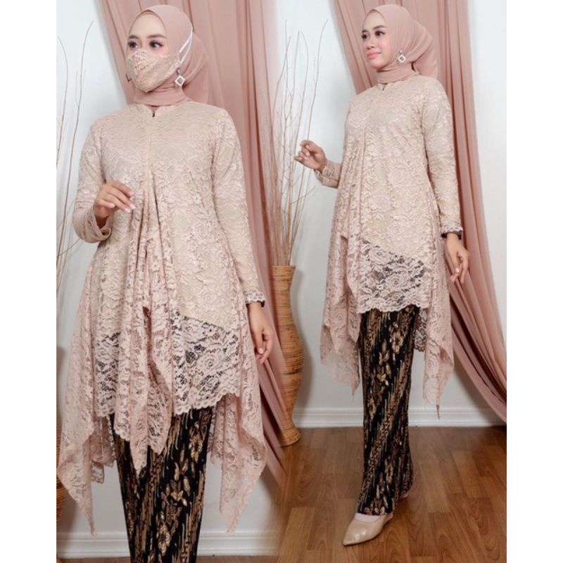 Kebaya brukat busuy - kebaya wisuda - stelan kebaya brukat - kebaya ruay