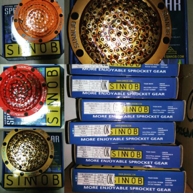 Sinnob Drive Chain Gear set honda New CBR 150 , CB 150, SUPRA GTR 150 & SONIC 150 Premium Quality