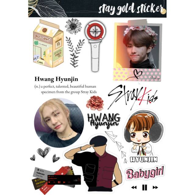 

DECO STICKER - KPOP sticker Stray kids sticker | sticker scarpbook | sticker bullet journal