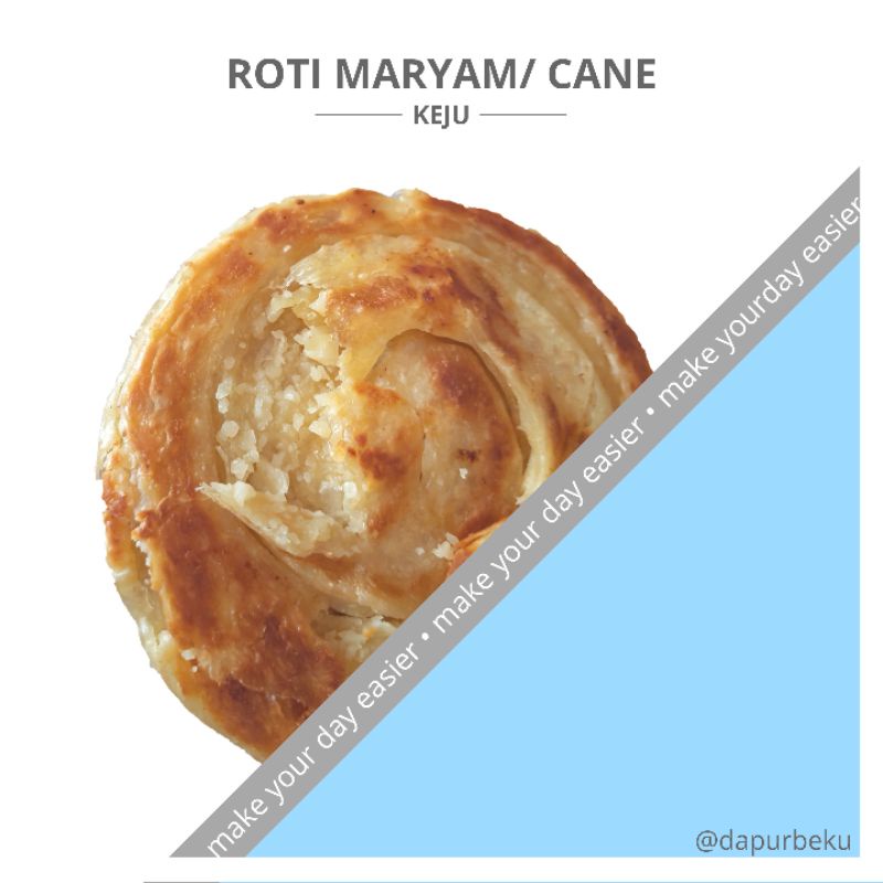

RK12 Roti Maryam/ Roti Cane Canai/ Roti Konde polos original coklat keju