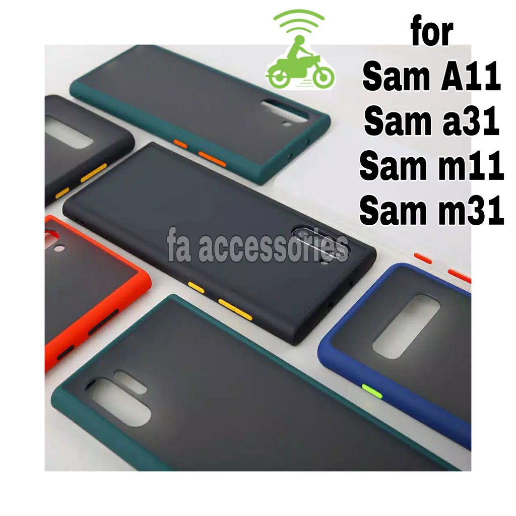 Phone soft Case Samsung A11 A31 M11 M12 M31 softcase casing shock proof