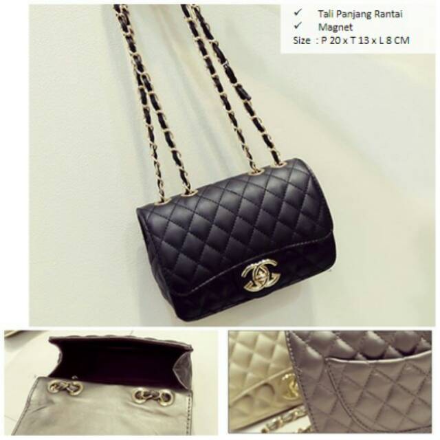 Fashion Impor Tas Pesta Like Chanel