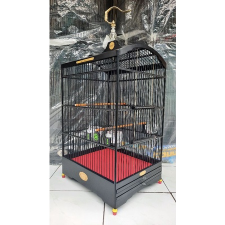 sangkar BNR BLACK DOFF kotak komplit sepaket//AKSESORIS