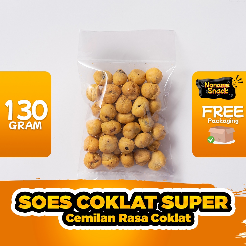 NoName Snack - Soes Coklat Cemilan Manis Renyah Grosir 150Gr