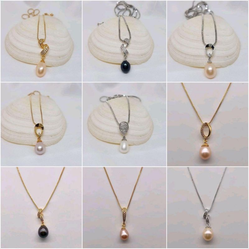 PROMO Liontin mutiara lombok asli|kalung mutiara asli bersertifikat|mutiara lombok terbaru