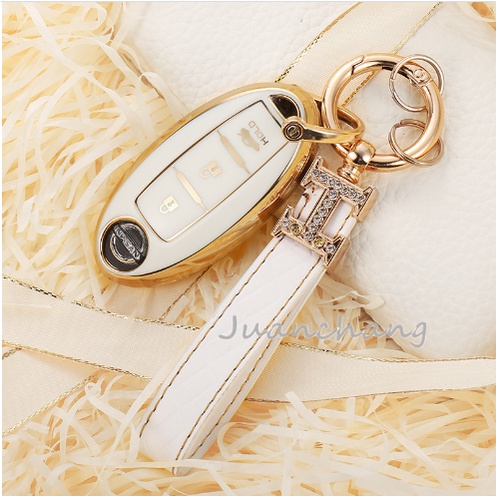 Casing Kunci Mobil 3 Tombol Bahan TPU Untuk Nissan Qashqai Juke J10 J11 Rogue X-Trail T32 T31