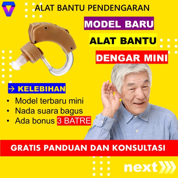 ✨COD✨ ALAT BANTU DENGAR TELINGA ORANG TUA MINI ALAT PENDENGAR PENDENGARAN