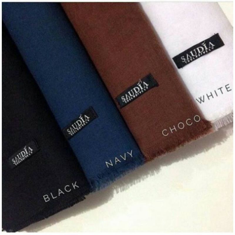 HIJAB ANAK SEKOLAH SEGIEMPAT SAUDIA RAWIS COKLAT PRAMUKA  NAVY ABU SMA BLACK WHITE