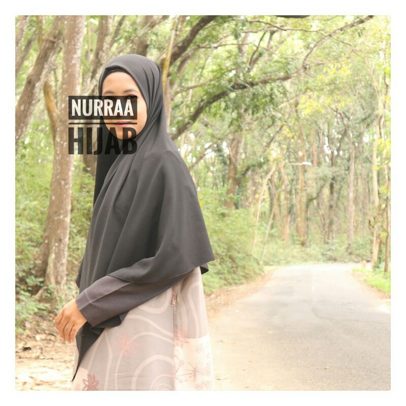 Hijab segi empat syari jumbo creepe