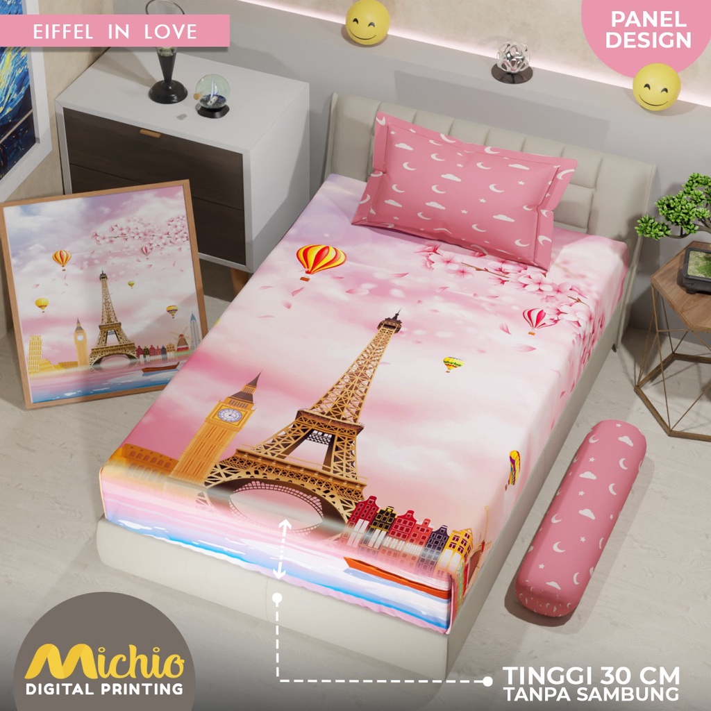 SPREI EIFEL IN LOVE, PARIS MICHIO TINGGI 30 180X200X30, 160X200X30, 120X200X30