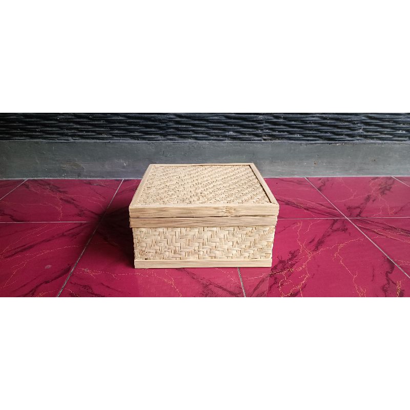

Box Bambu Anyaman | Kotak Bambu | Sokase Bambu | Showcase Bambu | 25cm