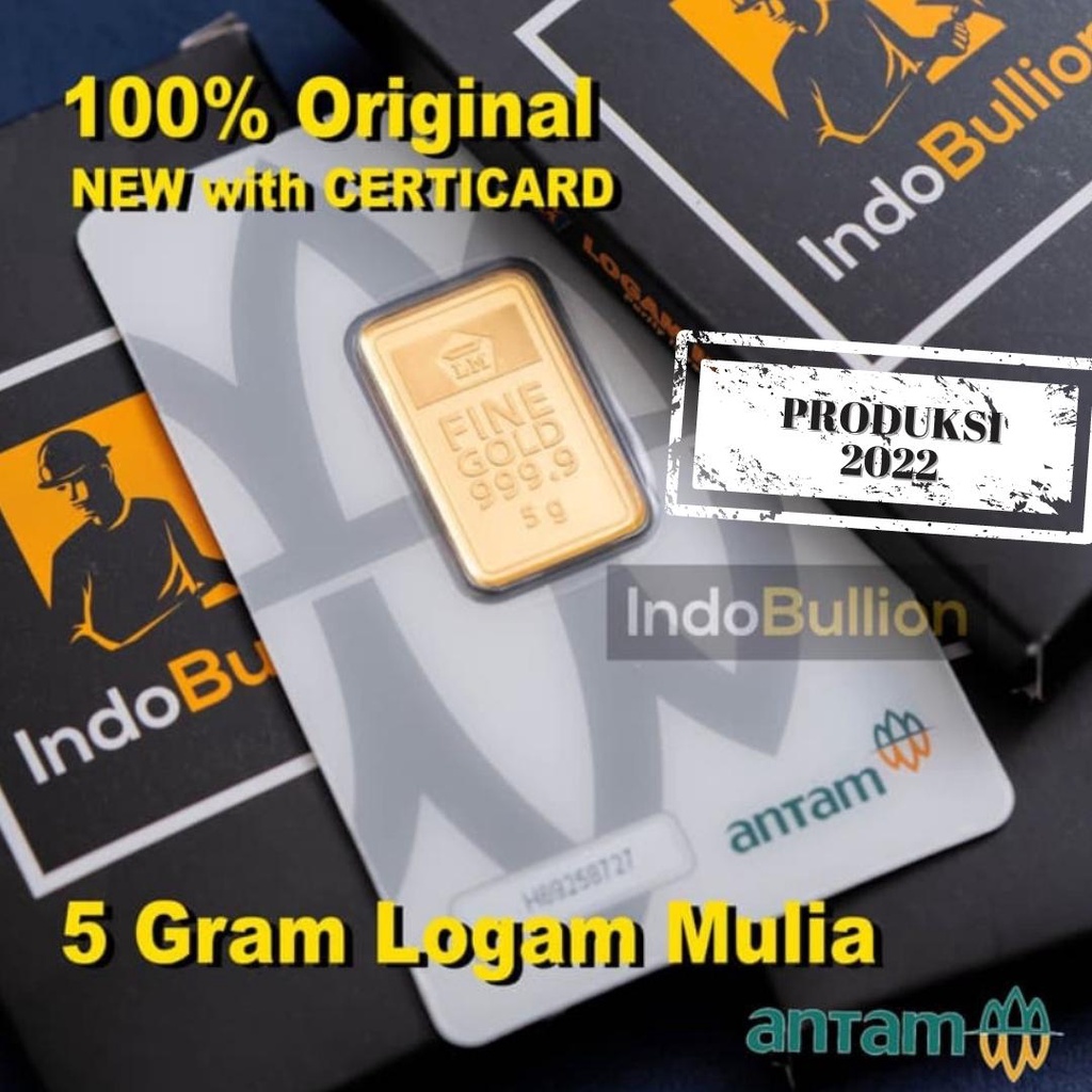 LM EMAS ANTAM 5 Gram, LOGAM MULIA TERBARU-1