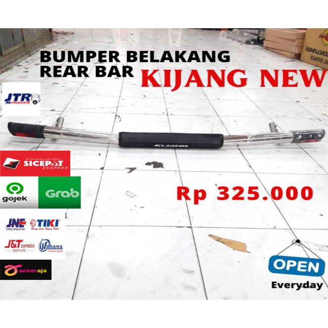 Jual Bumper Belakang Kijang New Rearbar Reflektor Tanduk Bemper Besi Pengaman Bumperguard