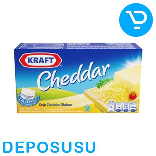 

Keju chedar KRAFT CHEDDAR CHEESE 165g