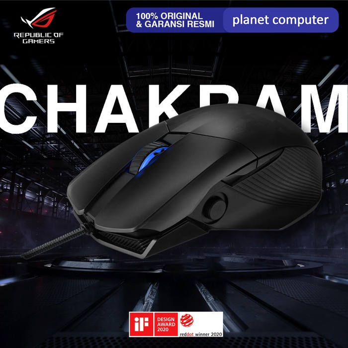 ASUS ROG Chakram Core Gaming Mouse Programmable Joystick 16000 dpi ORI