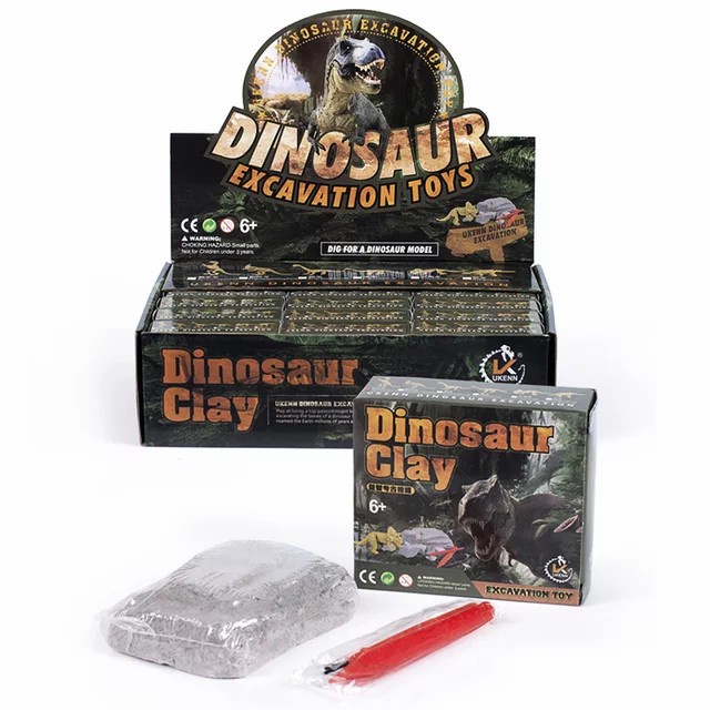 MOMBABY1 Mainan Arkeologi Dinosaurus bentuk kotak / mainan menggali dinosaurus