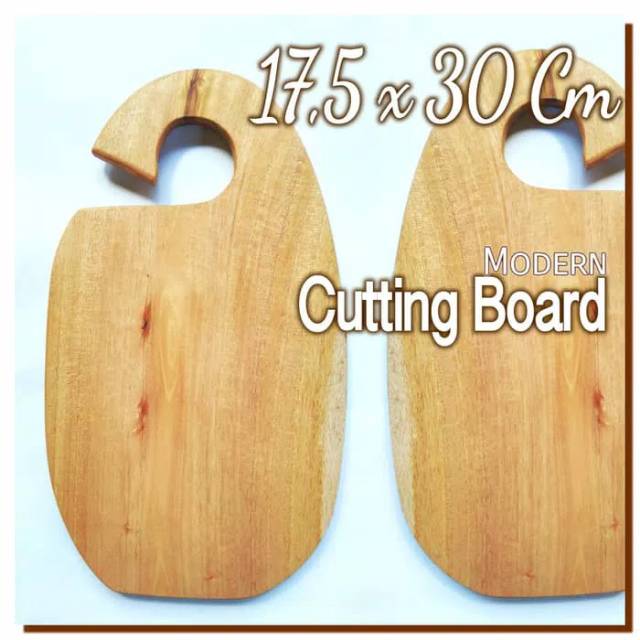 Modern Cutting Board 17,5 x 30 Cm Talenan kayu modern unik Rustic 09